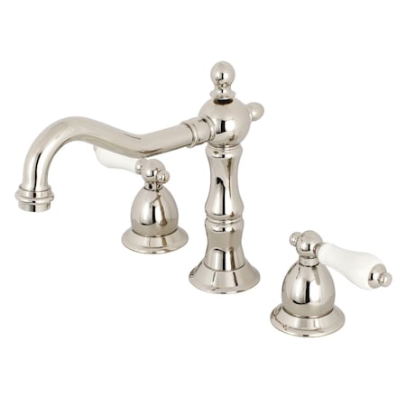 Kingston Brass KS1976PL 8" Widespread Bathroom Faucet, Polished Nickel KS1976PL